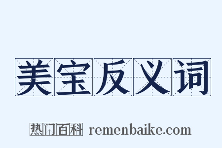 美宝反义词是什么意思的图片